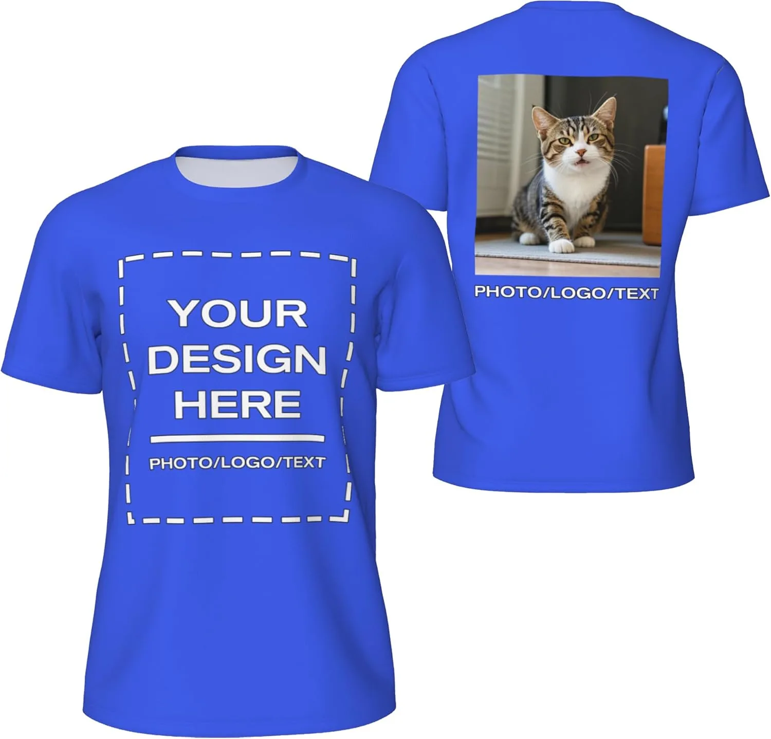 

Футболка с принтом Custom T Shirt Add Your Photo Text Hpemboz