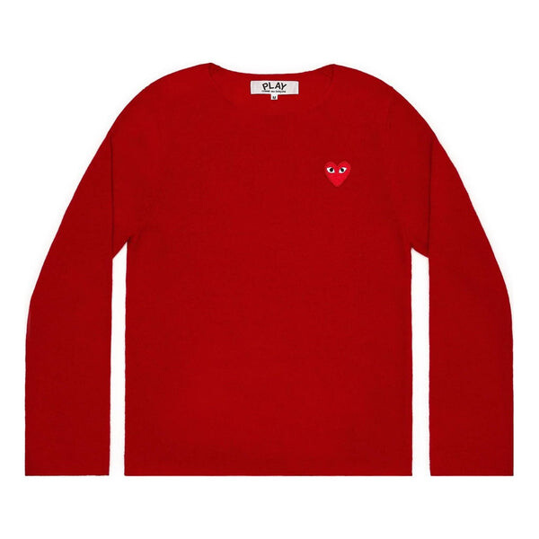 

Свитер l/s basic t-shirt red emblem 'red' Comme Des Garcons Play, красный