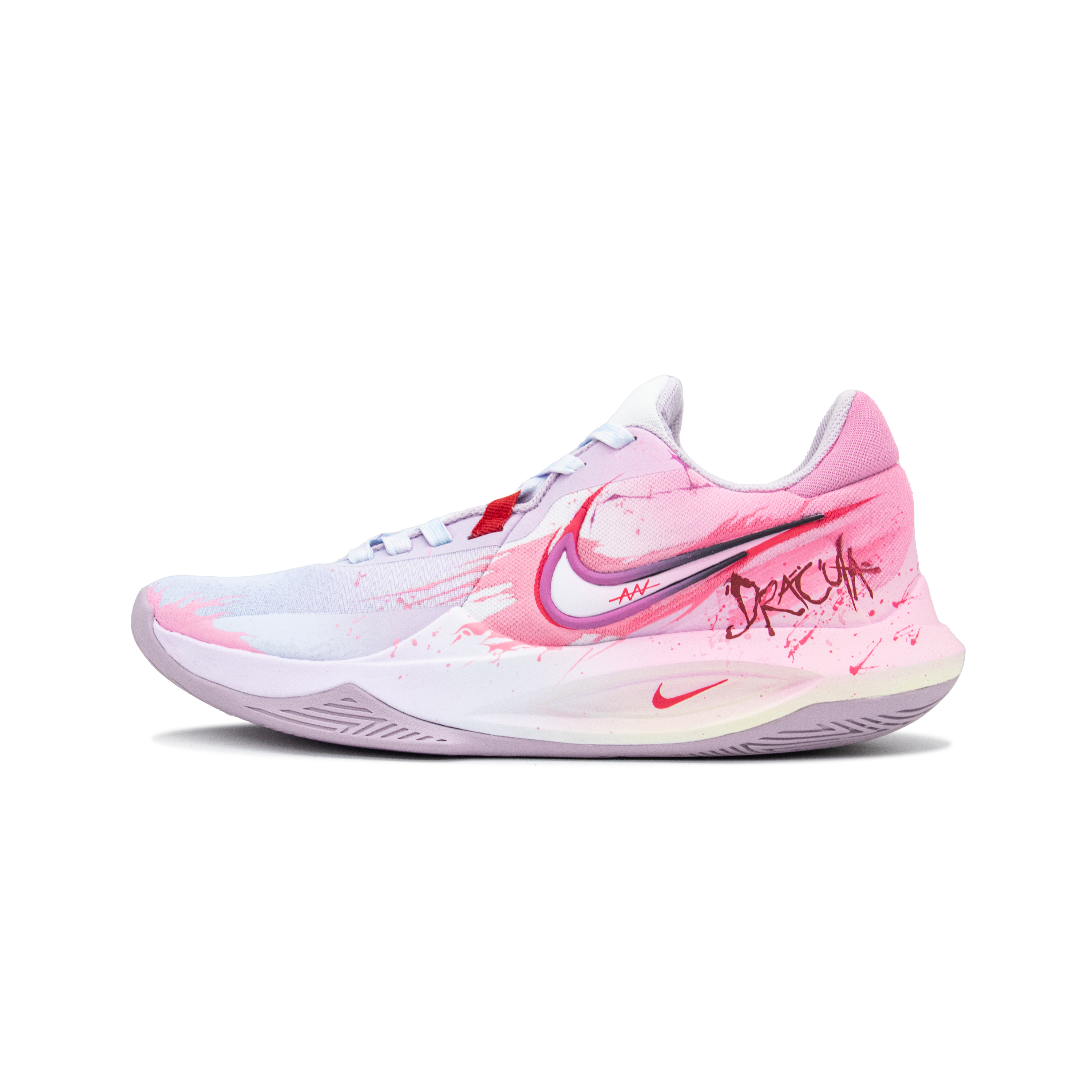 

Nike Баскетбольные кроссовки Precision 6 Starry Nostalgia с низким верхом, устойчивые к истиранию, розово-красные, мужские