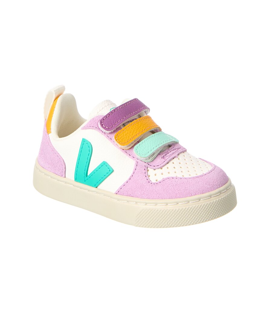 

Кроссовки VEJA Small V-10 из хромированной кожи, фиолетовый