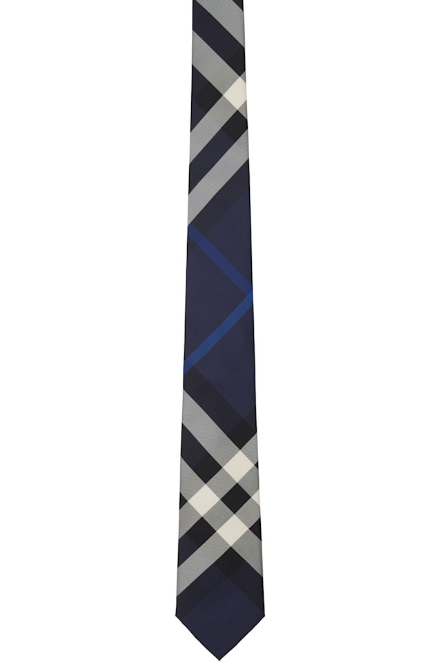 

Шелковый галстук Check Burberry, синий