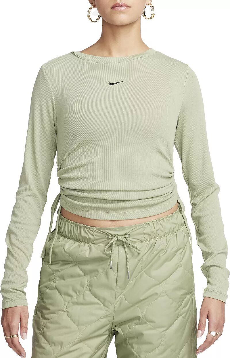 

Женский укороченный топ с длинными рукавами в рубчик Nike Sportswear Mod