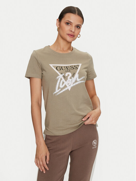 

Футболка стандартного кроя Guess, зеленый