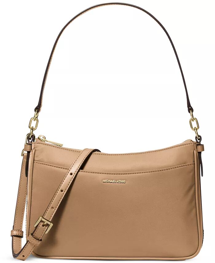 

Jet Set Маленькая нейлоновая сумка-кошелек на молнии через плечо Michael Kors, коричневый/бежевый
