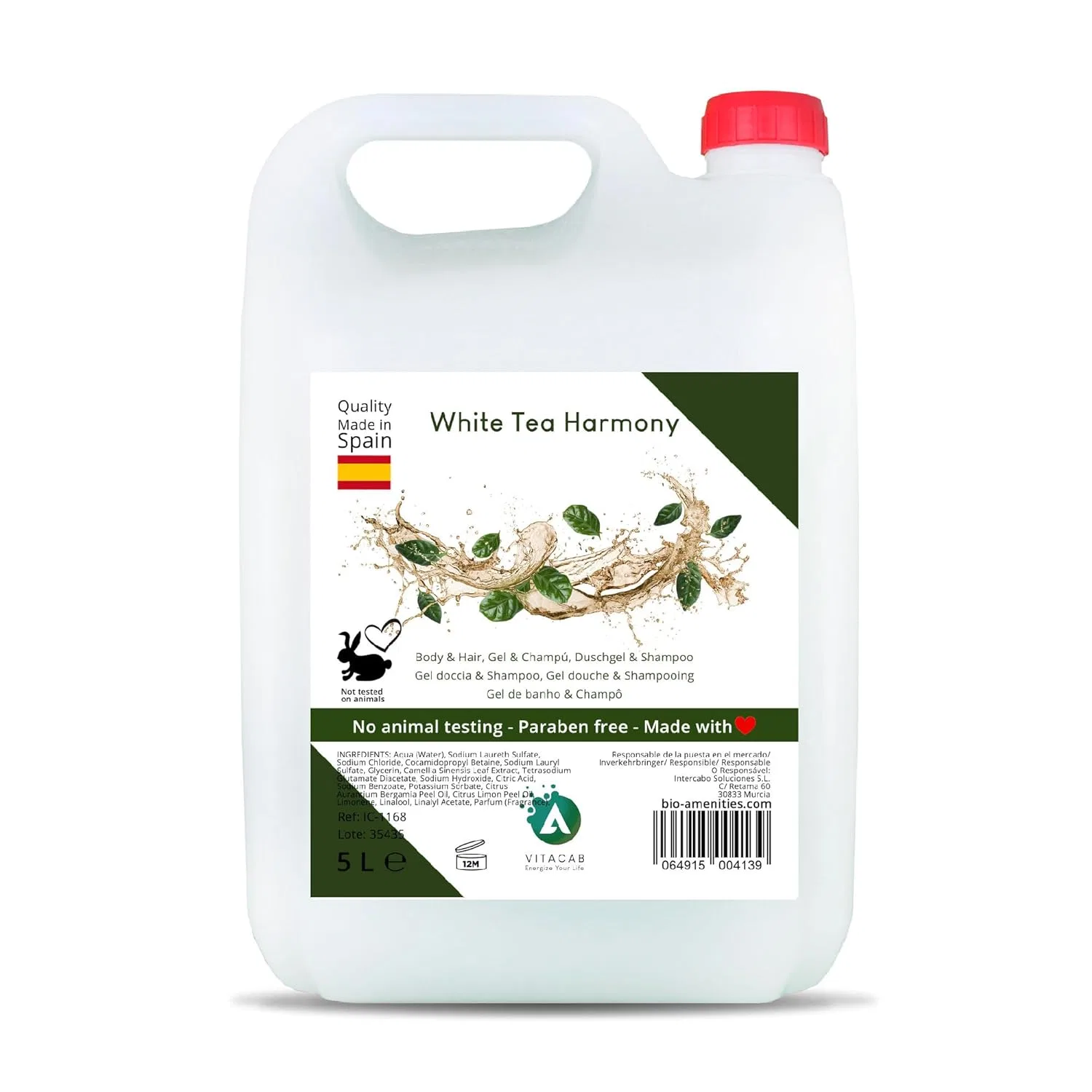 Гель для душа и шампунь 2-в-1 White Tea Harmony Vitacab