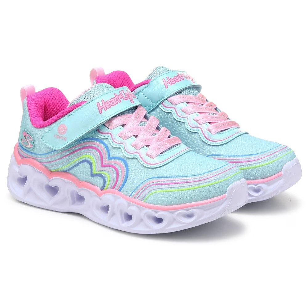 

Сердце огни светятся кроссовки маленький/большой ребенок Skechers, мультиколор