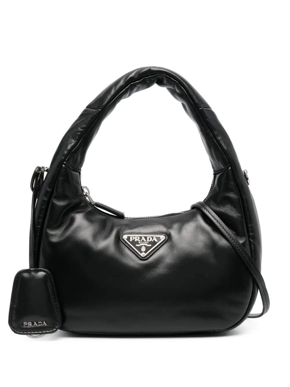 

Мини-сумка на плечо Soft Prada, черный