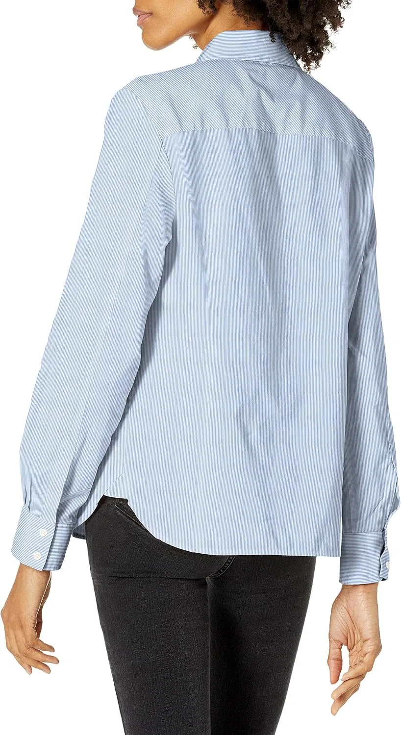 Блуза с длинным рукавом Roll Tab, Tommy Hilfiger, синий — фото 2