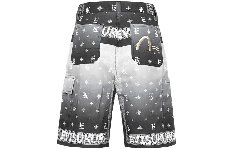 

Повседневные шорты мужские черные Evisu, черный
