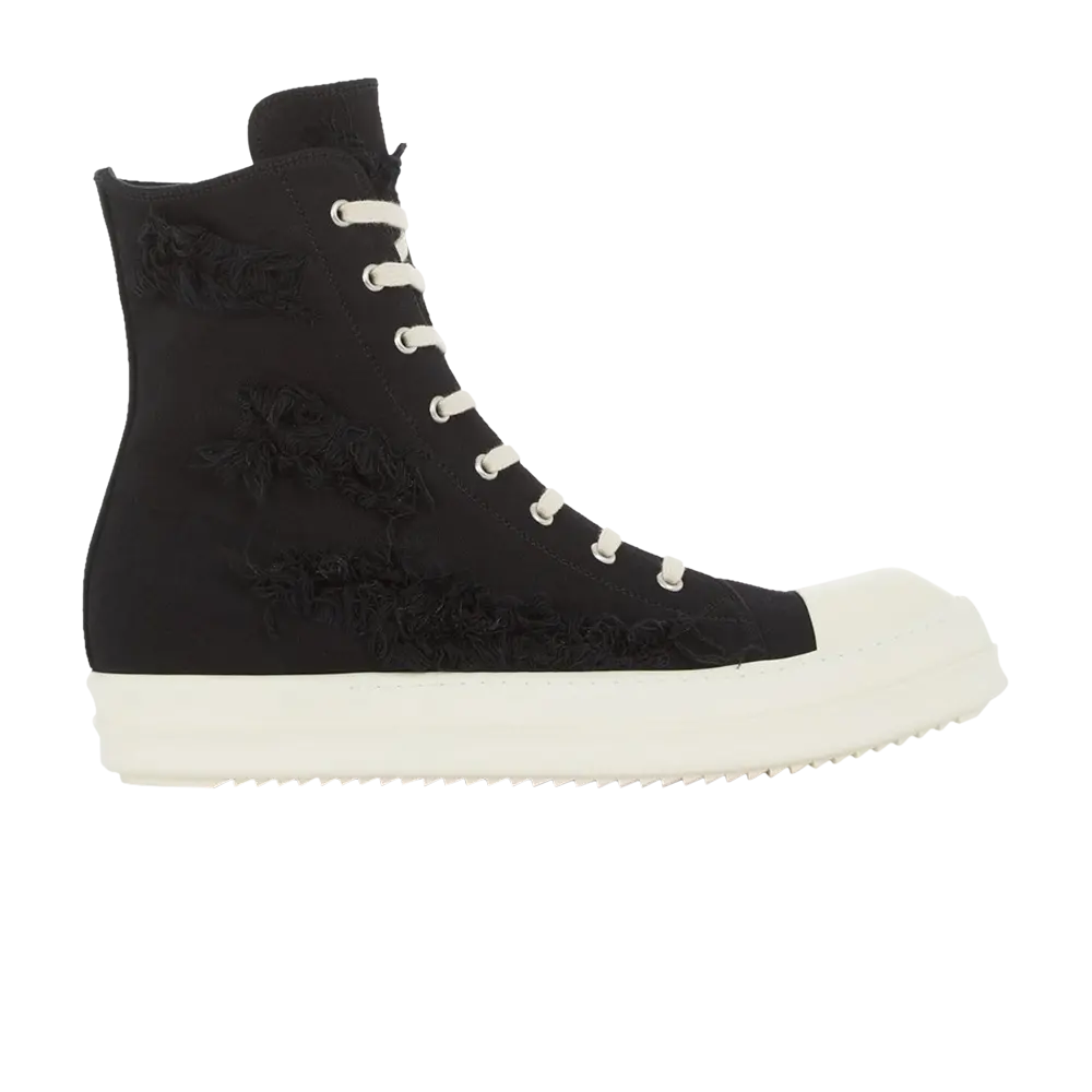 

Высокие кроссовки Rick Owens DRKSHDW Fogachine Slashed Stretch Denim High, черный