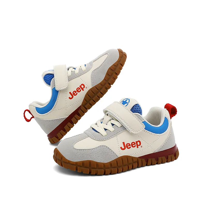 Детские повседневные кроссовки Running Collection Jeep, хаки серый/айвори белый — фото 3