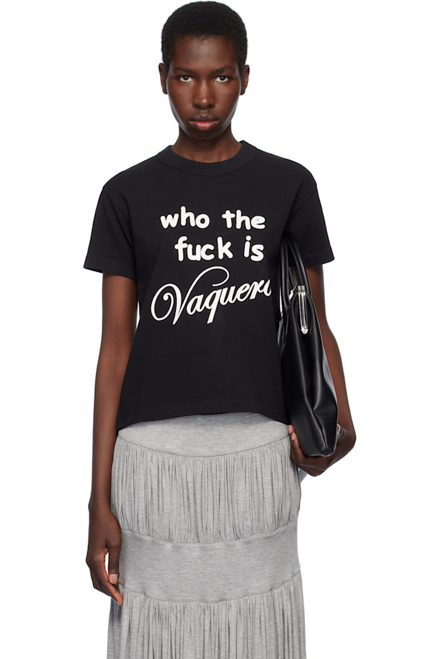 

Футболка "Who tf" Vaquera, черный