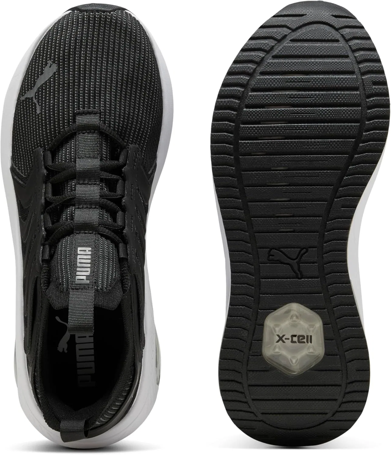 Мужские кроссовки для бега по шоссе Puma Ayro, Puma Black Cool Dark Grey Puma White — фото 4