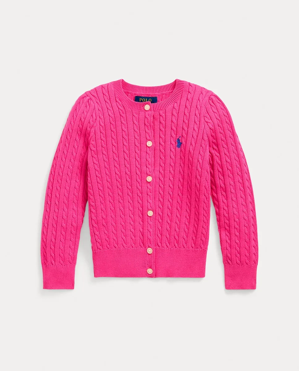 

Женская хлопчатобумажная куртка с косами Polo Ralph Lauren, цвет Rosa