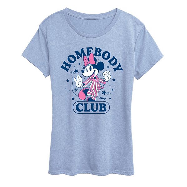 

Женская футболка Minnie Mouse Homebody Club Disney, Heather Chambray Blue, Синий, Женская футболка Minnie Mouse Homebody Club Disney, Heather Chambray Blue