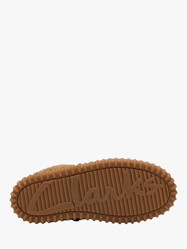 Детские уютные замшевые ботинки Kids' Cove Snuggle K Clarks, Leopard Print — фото 3