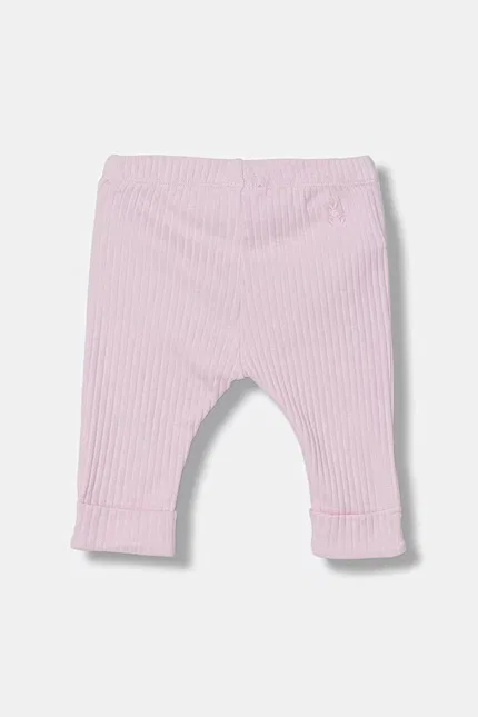 Леггинсы хлопковые с эластаном United Colors of Benetton, розовый — фото 2