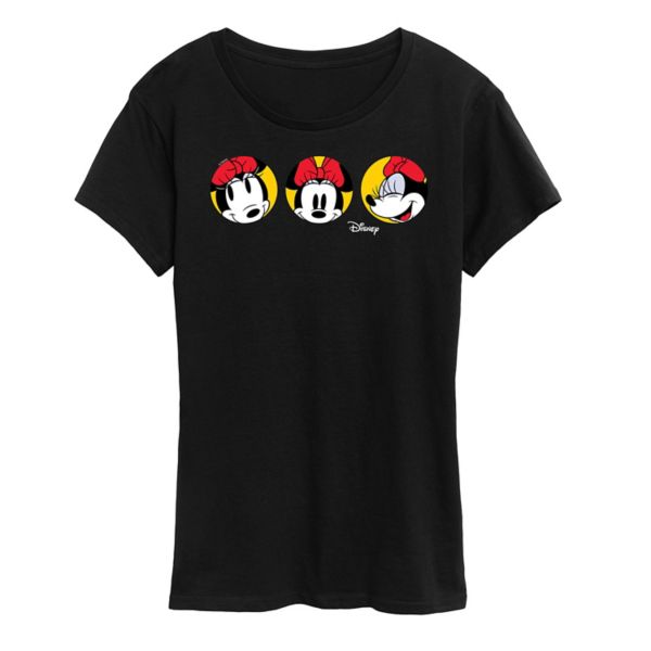 

Футболка с рисунком Минни Маус в горошек Disney, черный