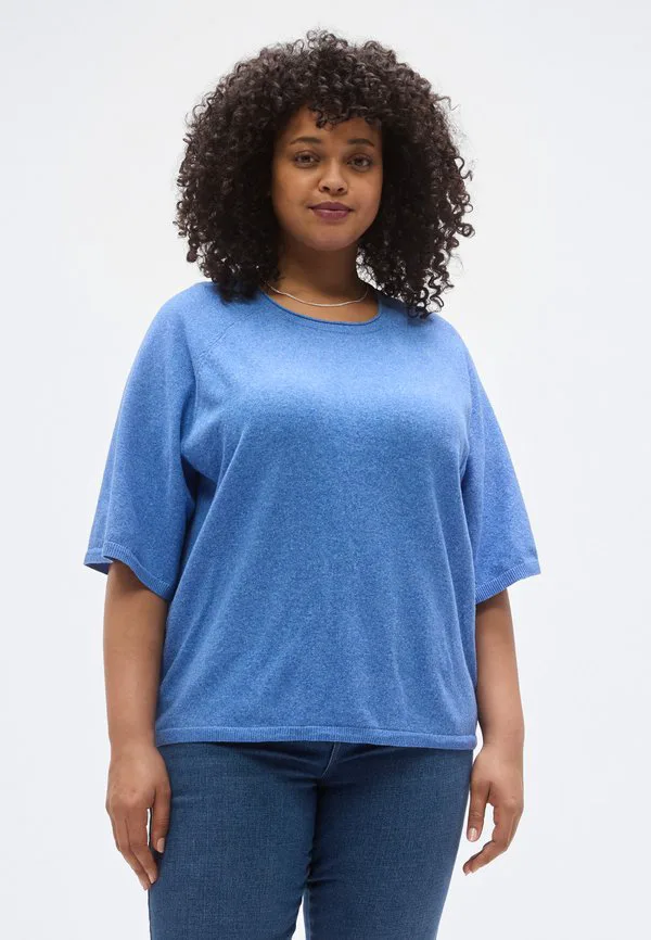 

Футболка carloyal life с круглым вырезом Only Carmakoma, Ultramarine Melange, Синий, Футболка carloyal life с круглым вырезом Only Carmakoma, Ultramarine Melange