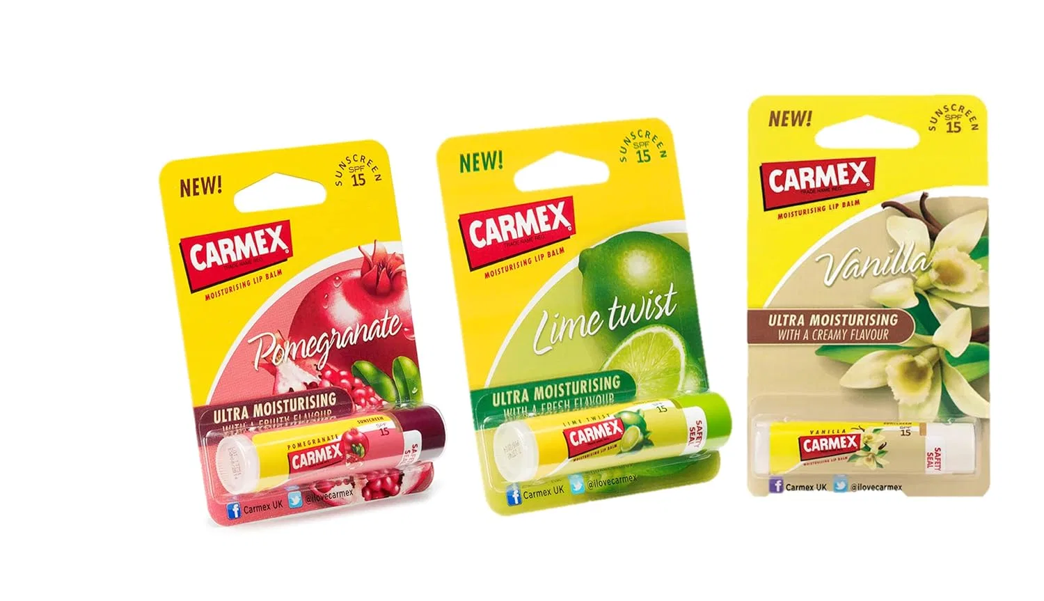 Бальзам для губ «Vanilla, Lime & Pomegranate Sticks» с SPF15 от Carmex Carmex — фото 2