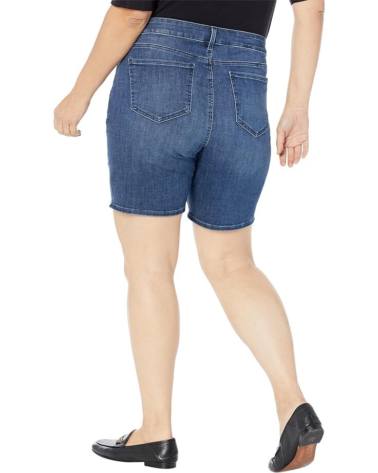 

Шорты NYDJ Plus Size Ella Shorts with Sideseam Slits in Bluewell, цвет Bluewell
