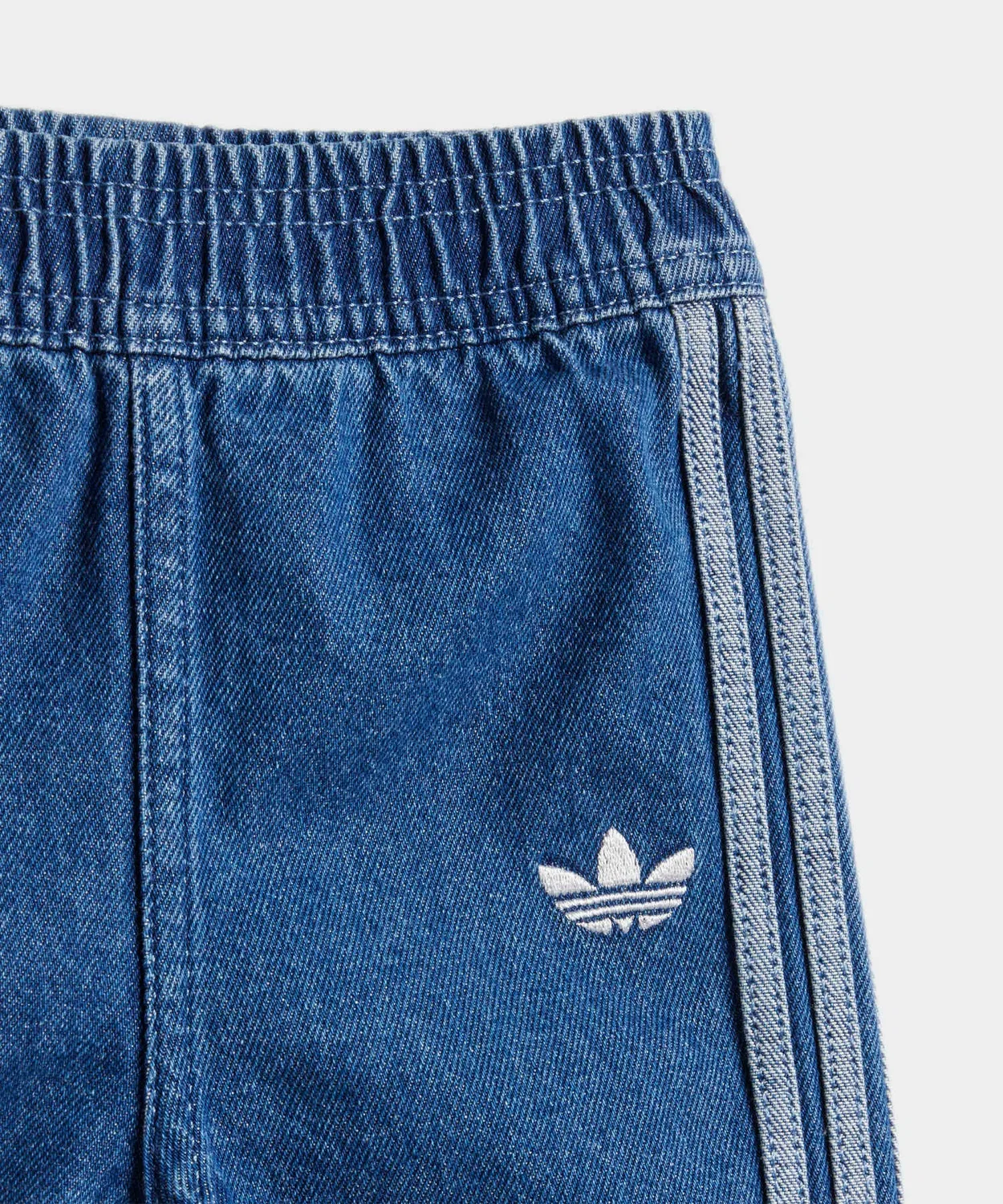 Детский деним-сет: футболка и шорты adidas Originals, хлопок, синий — фото 4