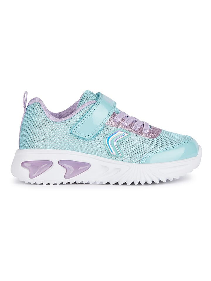 

Кроссовки на шнуровке Geox Sneakers Lights - Assister, цвет Mint/Flieder