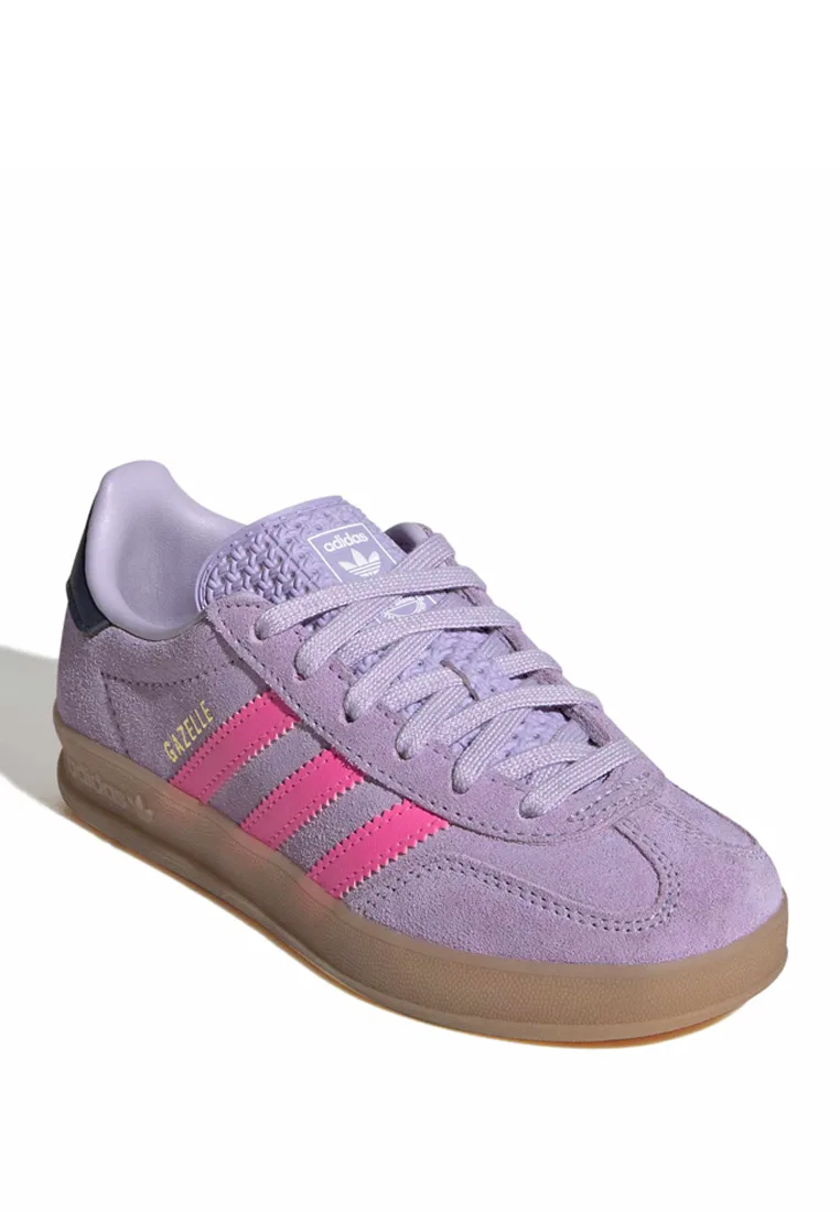 Кроссовки детские Gazelle Indoor, Adidas, розовый — фото 2