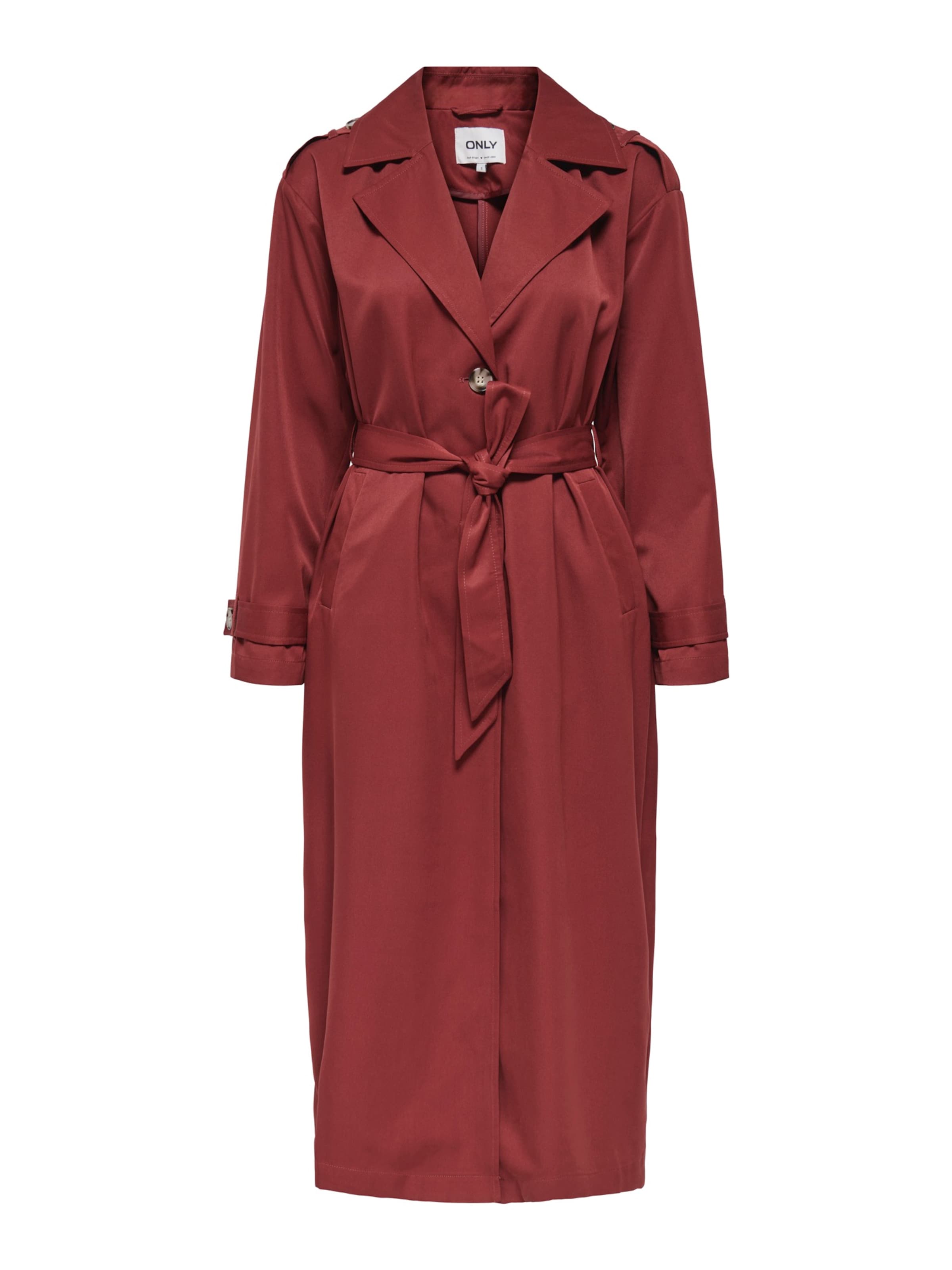 

ONLY Демисезонное пальто 'ONLLINE' в цвете Rusty Red