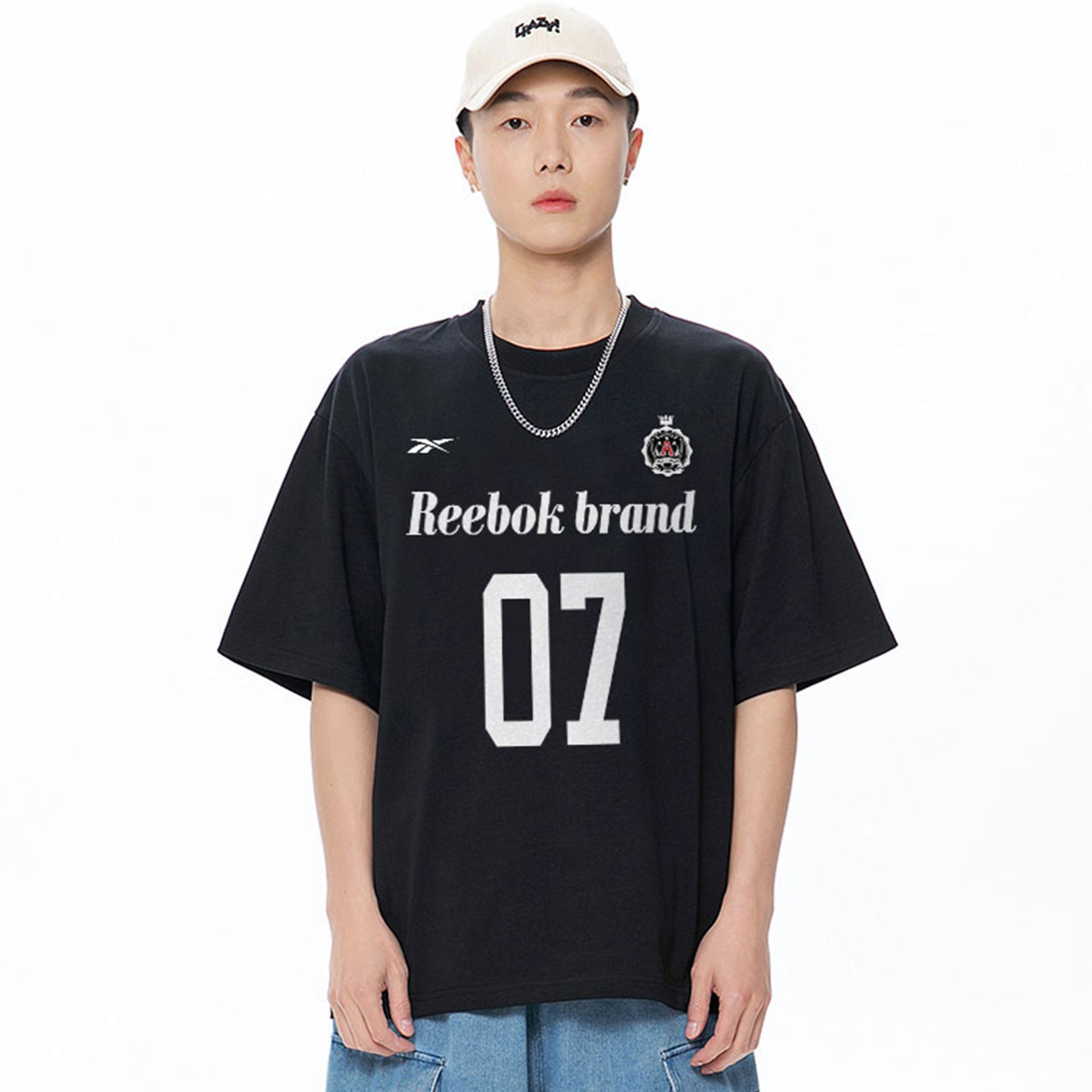 

Футболка Unisex Crew Neck Moderate Reebok, темно-синий