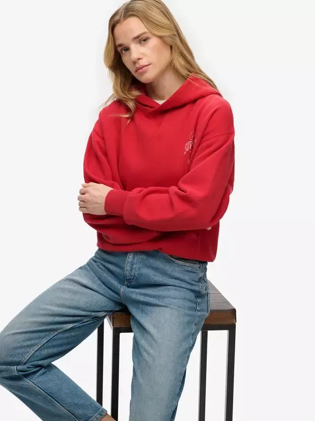 Худи Heritage Hamptons Superdry, Base Red — фото 4