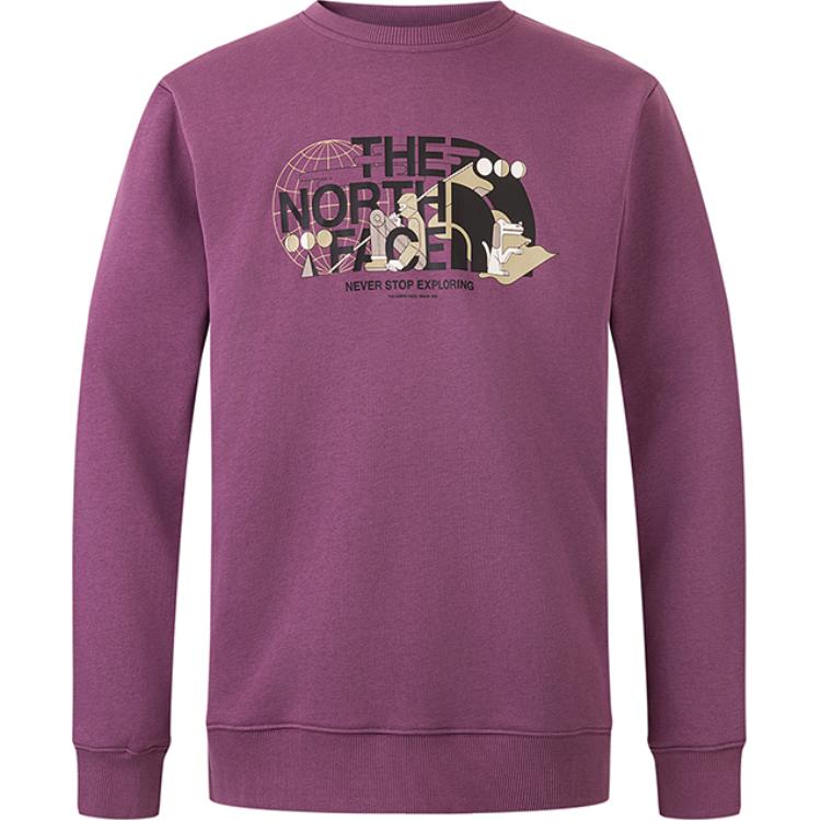 

Свитшот унисекс фиолетовый THE NORTH FACE