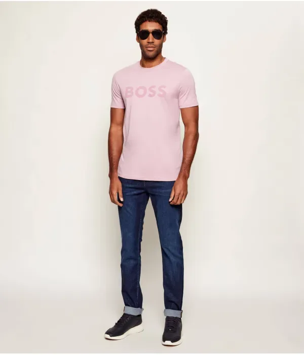 Футболка Мышление 1 regular fit Boss Orange, розовый — фото 2