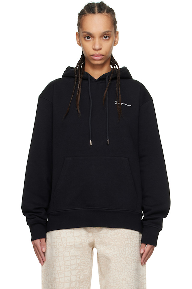 

Вышитый худи Jacquemus, черный