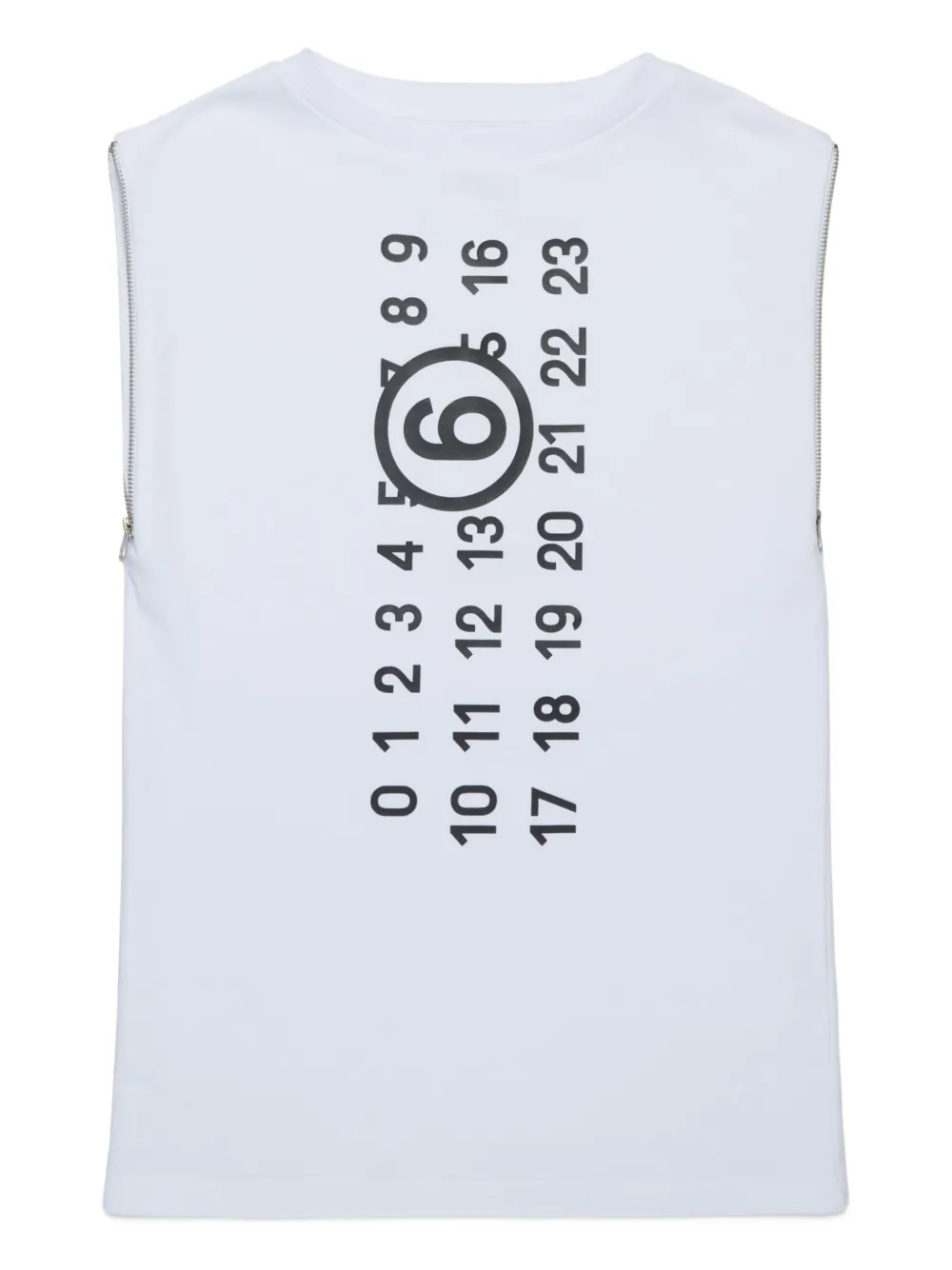 

Платье с принтом Numbers MM6 Maison Margiela Kids, белый