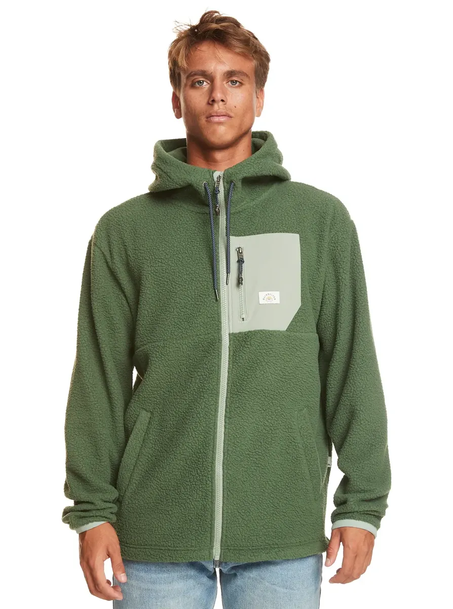

Толстовка Quiksilver с капюшоном "Чистые берега", зеленый