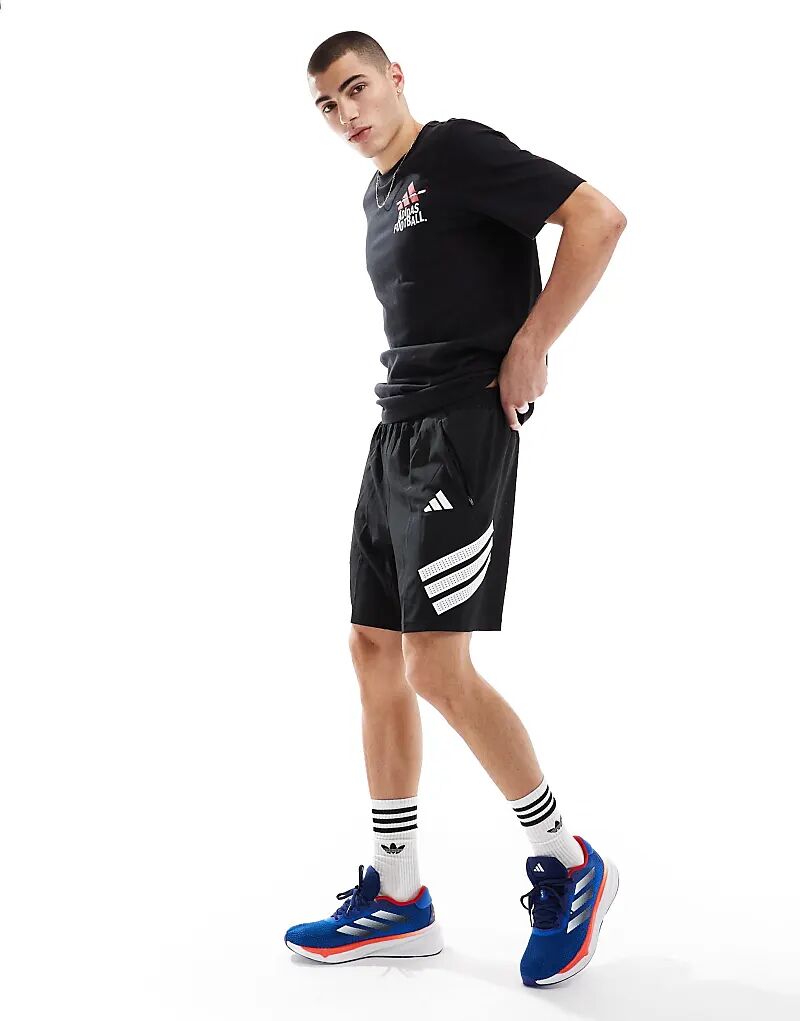 

Шорты adidas Performance icon с тремя полосками черного цвета