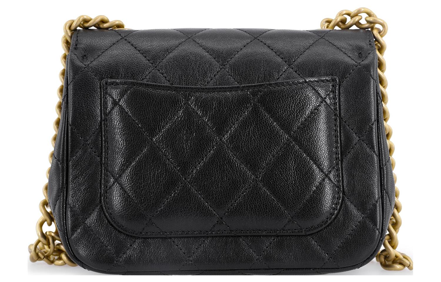 CHANEL Овчинная сумка на цепочке через плечо кроссбоди — фото 3