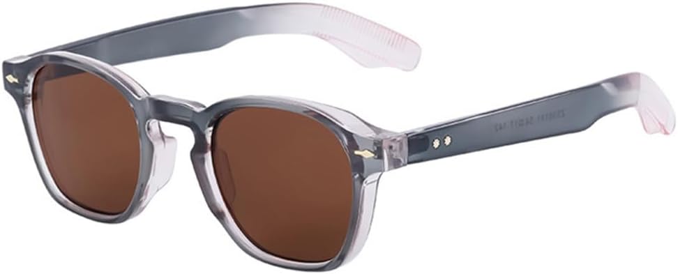 

Ретро овальные солнцезащитные очки для женщин с заклепками, панк-стиль, градиентные линзы, защита от УФ-излучения UV400, темные солнцезащитные очки для мужчин generic, Grey Pink Tea