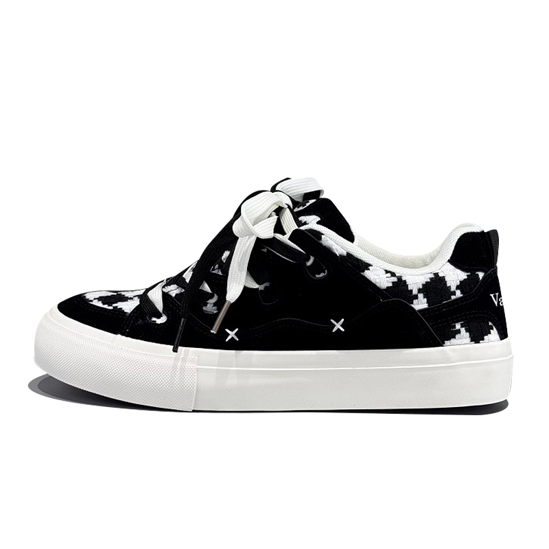 

VANSSI Оригинальные кроссовки для скейтбординга Niche Original Hong Kong Chic Design, модные, индивидуальные, низкие, мужские, черно-белые
