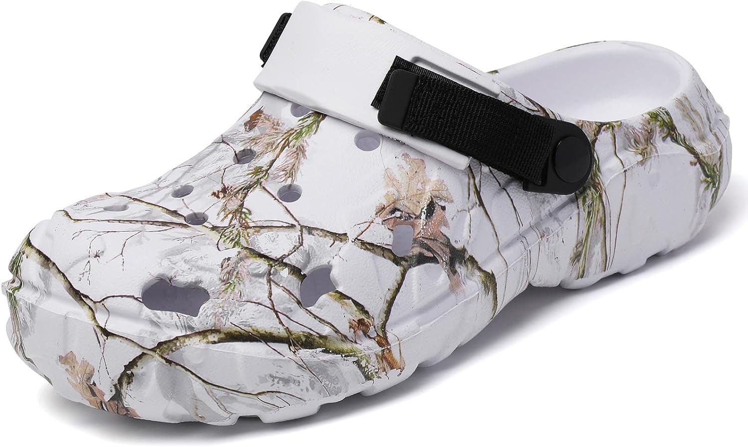 

Мужские сабо YUKTOPA для улицы, спортивные сандалии для взрослых, обувь без застежки, садовая обувь, летние водные и пляжные туфли, повседневные тапочки, легкие, дышащие, противоскользящие, белый