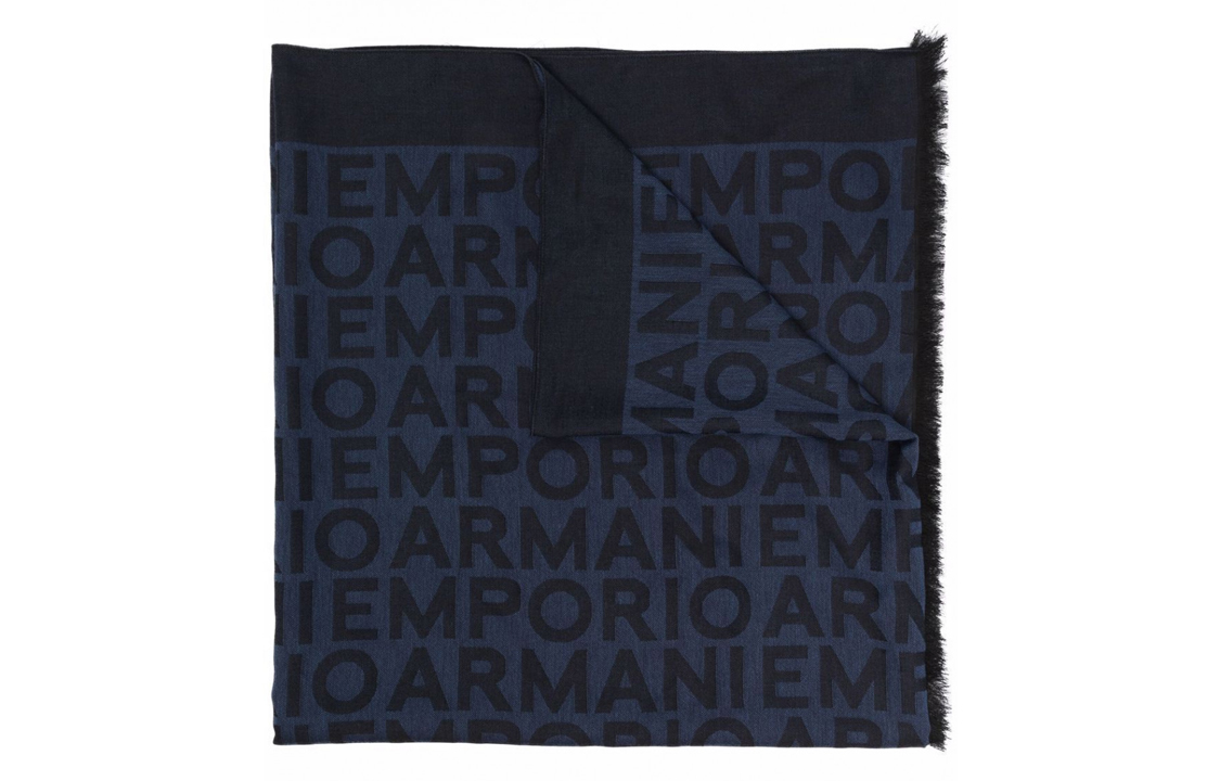 

Emporio Armani Вязаный шарф мужские, синий
