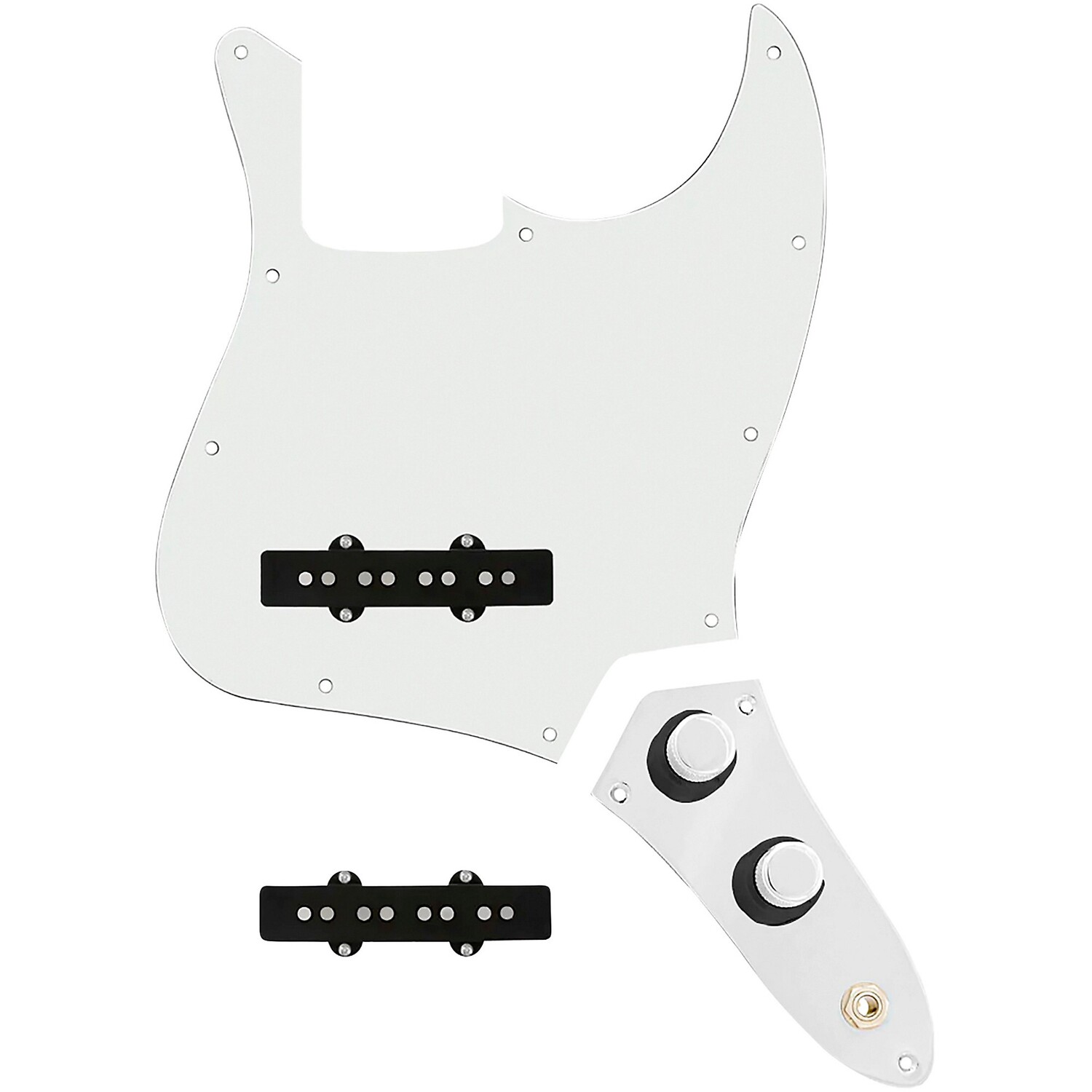 

Изготовленная на заказ накладка Jazz Bass 920d с карманными (винтажными) звукоснимателями и пластиной управления JB-CON-CH-BK, пергамент 920d Custom