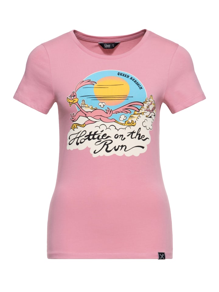 

Футболка Queen Kerosin Красотка в бегах розового цвета Queen Kerosin, Розовый, Футболка Queen Kerosin Красотка в бегах розового цвета Queen Kerosin