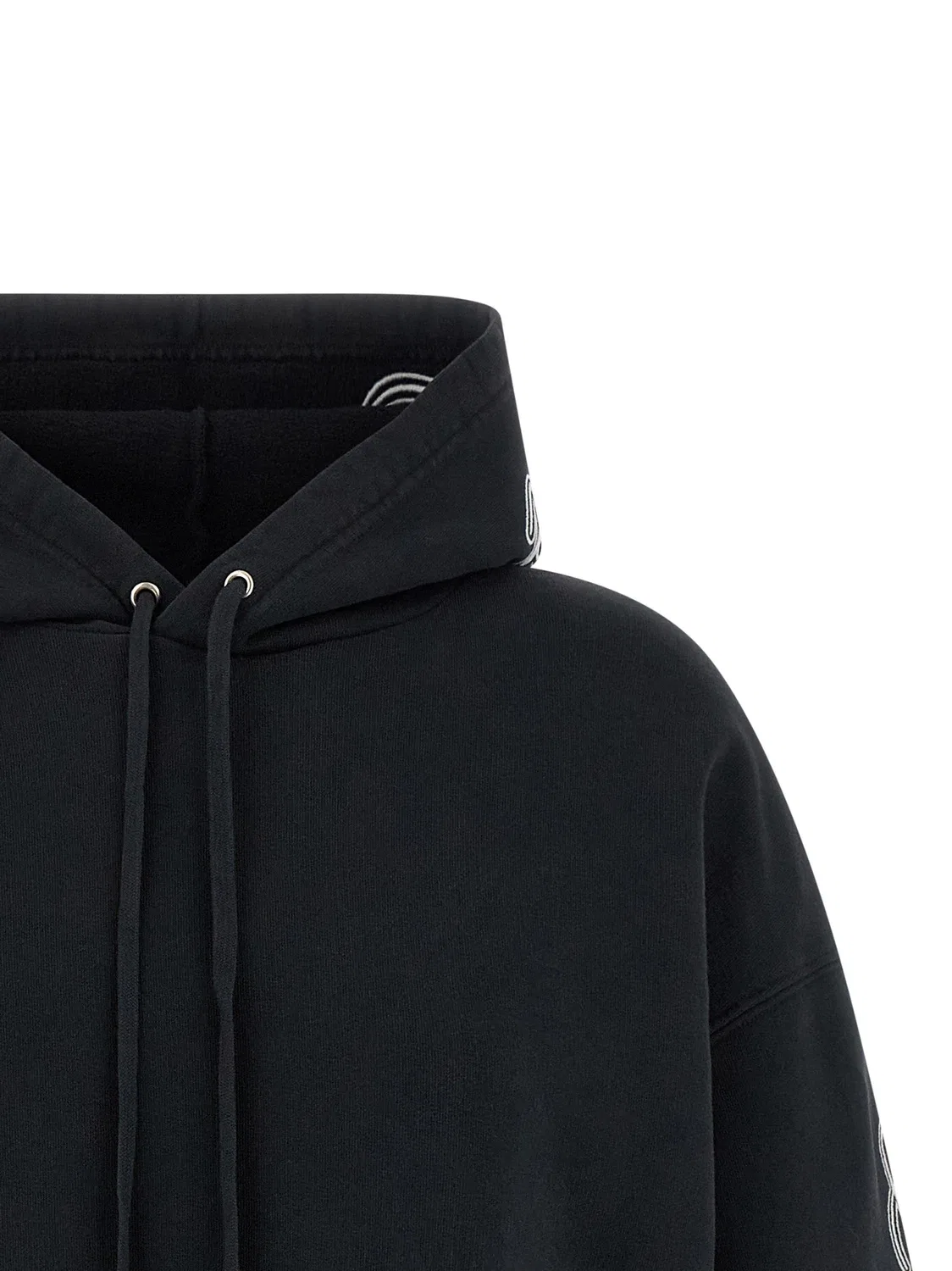 Худи "Cursive" BALENCIAGA, черный — фото 4