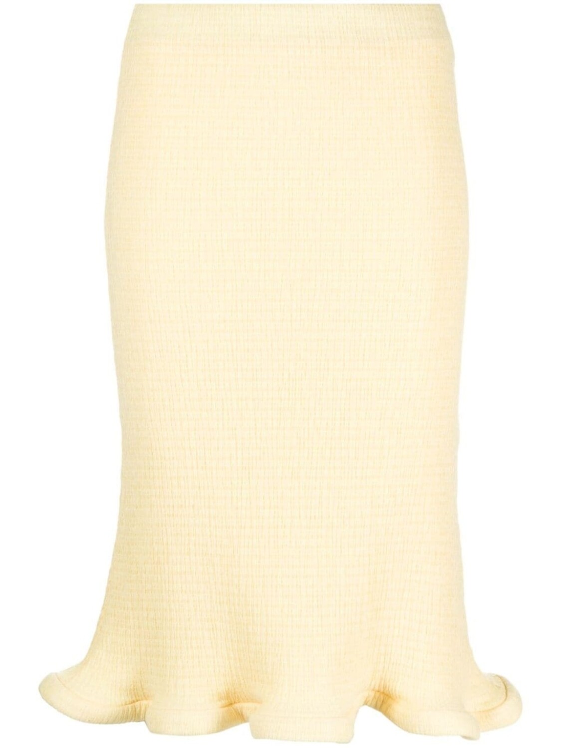 

Jil Sander юбка миди с оборками, желтый