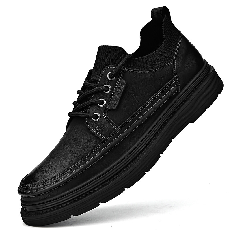 Туфли мужские Men"s Casual Men Low-Top Laoks, хаки — фото 4