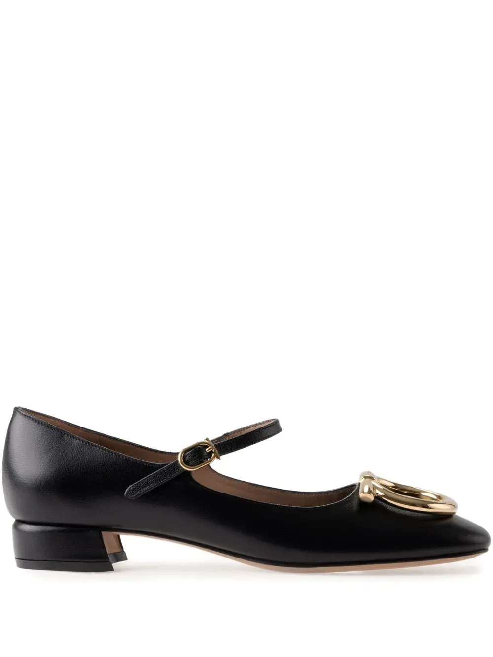 Туфли Maxi Gancini Ferragamo, черный