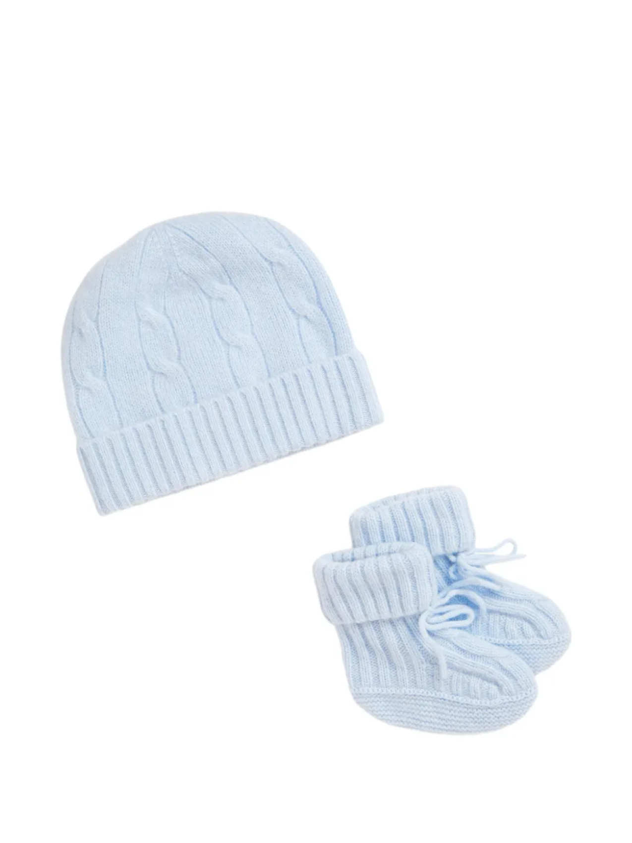 

POLO RALPH LAUREN KIDS комплект из топа и брюк фактурной вязки, синий
