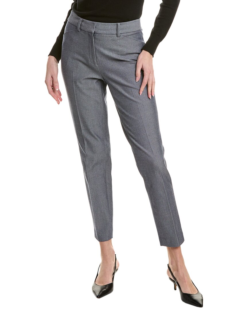 

Узкие брюки Brooks Brothers из смеси шерсти, синий